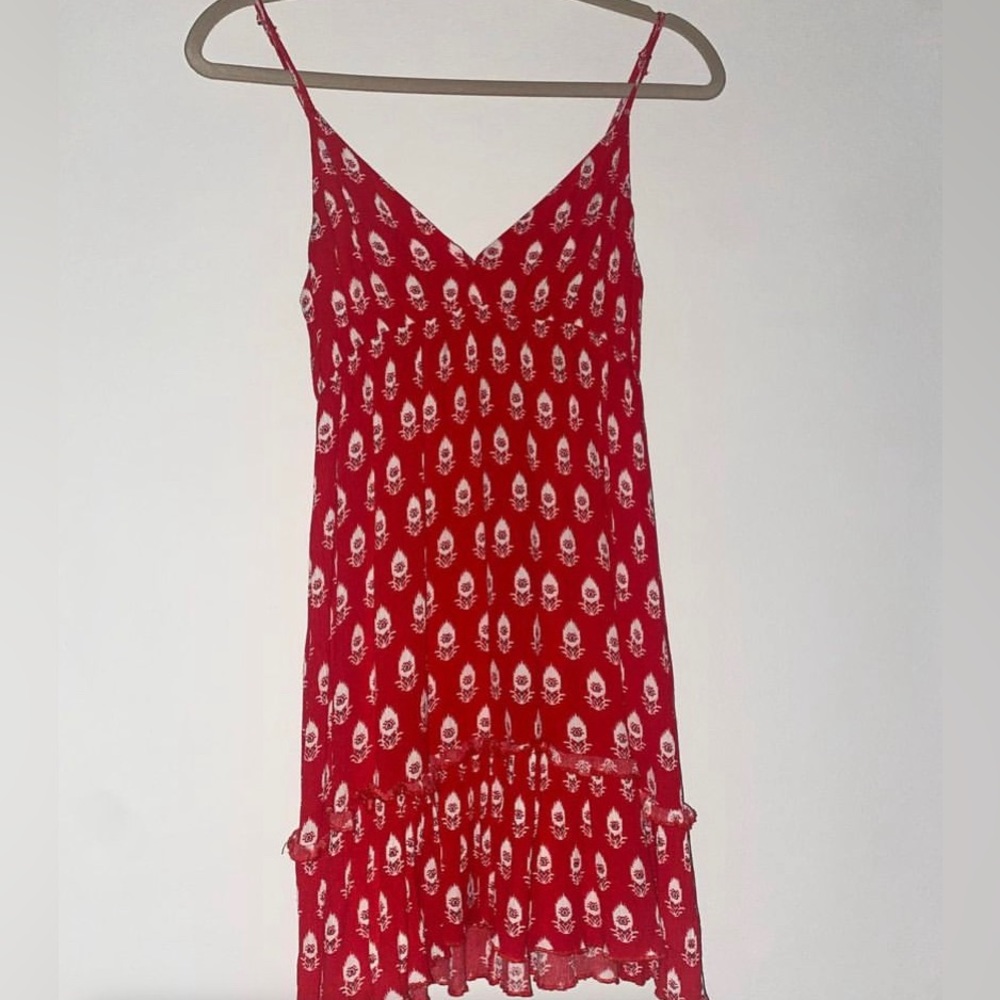 Red sun dress